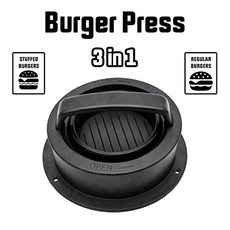NewTechplus 프리미엄 포장 Pburger Press 3 다양한 크기의 빠티카루와 비 접착 코팅 인형 햄버거 일반 쇠고기 슬라이더 그릴 액세서리에 최적, 본상품