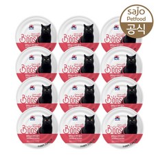 사조 옵티원 부스트 고양이 프리미엄 주식캔 160gx12캔 4종택1, 12캔, 닭안심과연어 160gx12캔