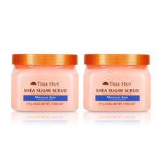 Tree Hut Moroccan Rose Shea Sugar Scrub 트리헛 모로코 로즈 시어 슈거 스크럽 18oz(510g) 2팩 바디스크럽, 510g