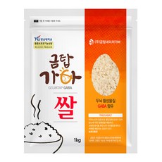 유기농 금탑가바쌀 1kg, 1개