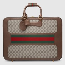 Gucci GG Supreme suitcase with Web 484662 9C2QT 8686