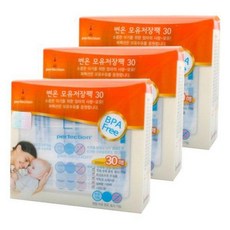 CYX539770장안 퍼펙션 NEW 변온 모유 저장팩 (30매X3개)(200ml), 단일옵션