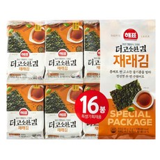 사조해표 더 고소한 김 재래김 16봉 2개/조미김, 2세트, 80g(5g x 16봉)