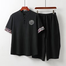 린넨7부남성오버핏세트