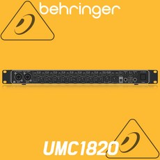 베링거 UMC1820 오디오 인터페이스 8채널 프리앰프 랙 장착 가능 앰프 믹서