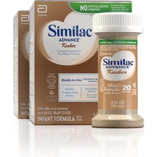 Similac 어드밴스 코셔 유아용 분유 철분 포함 596ml2액량 온스 4병 2팩 8병 우유 기반 바로