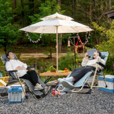 캠핑 의자 1+1 경량 접이식 침대 체어