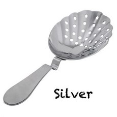 호손 여과기 칵테일 전문 도구, 23. FanShell Silver, 1개