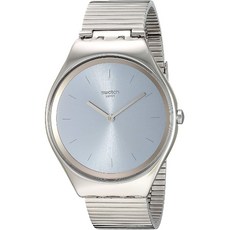 Swatch 견본 1 805 피부 아이러니 쿼츠 스테인레스 스틸 스트랩 그레이 17 캐주얼 시계 모델 : SYXS103G
