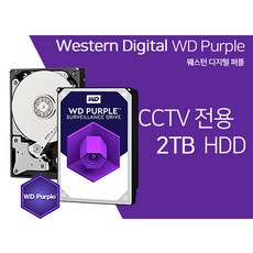 정품 웨스턴디저털 2TB(2000G) WD20PURX Purple CCTV용 하드디스크 HDD, 2TB, 단일상품