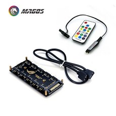 특이한 컴퓨터 본체 테스크탑 케이스 RGB 허브 스플리터 기가바이트 MSI ASRock LED용 SATA 전원 어댑터 연장 케이블 1-10 ASUS AURA SYNC 5V 3, 1.5V HUB Controller