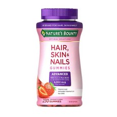 네이처스 바운티 어드밴스드 헤어 스킨 네일 구미스 230정 (구미) Natures bounty Advanced Hair Skin Nails 230 gummies, 1병