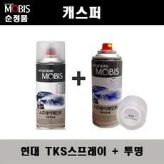 순정품 현대 캐스퍼 TKS 톰보이카키 스프레이 + 투명스프레이 자동차 도색 차량용 카페인트, TKS스프레이+투명스프레이(모비스) - 캐스퍼붓펜