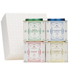 Harney & Sons Teas of the Season 선물 홀리데이 티 선물 4개 (1팩), 1개, 4개입