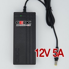 [CEDC] DC 12V 5A(5000mA)국산어댑터(내경2.1~2.5mm/외경5.5mm), 어댑터만
