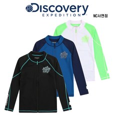 디스커버리 남성 기본형 풀집 래쉬가드 DMSW59931NCBS