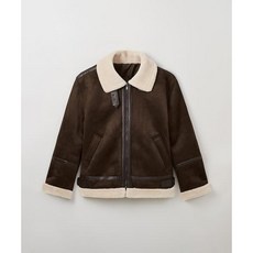 스파오 SPAO 신세틱레더 무스탕 재킷_SPJLE4VM07 매장정품 183696