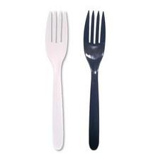 일회용 포크 16cm, 검정(벌크포장), 100개, 1개