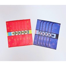 고급 부모님 아이들 색동 다용도 용돈봉투 10개입, 한세트