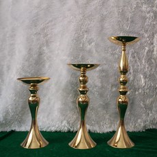촛대 유럽 스타일 금속 캔들 홀더 h32 cm/38cm/48cm 스틱 웨딩 센터 피스 로맨틱 플라워 로드 리드 랙, [07] Silver 32cm, 1개