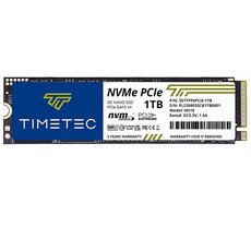 Timetec 1TB PCIe 4.0 방열판 게이밍 SSD NVMe PCIe Gen4x4 M.2 2280 3D NAND TLC 1000TBW SLC 캐시 읽기/쓰기 속도 최대 5, PCIe Gen3, 2TB