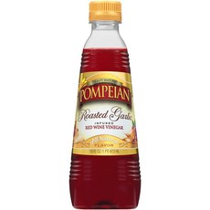 Pompeian Roasted Garlic Red Wine Vinegar 폼페이 구운 마늘 레드 와인 식초 16oz(453g) 6팩, 6개, 453g