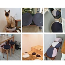 모던고급메모리폼원형카페방석 충격흡수폼푹신한좌식분리형커버방석, 옵션명, 몽트노블 원형방석_네이비