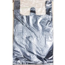 비닐쇼핑백 검정색 (44 x52cm) 70매 업소 손잡이비닐, 1, 1개