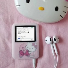 귀여운 헬로 키티 학생 MP3 MINISO 애니메이션 휴대용 미니 음악 워크맨 스포츠 컴패니언 사운드 외부 재생 가능 신제품, 8G card A, KT01