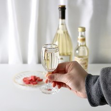 [바보사랑]골드 비주 미니 소주잔 60ml, 1개