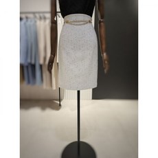 모조에스핀 체인벨트 H라인 트위드 스커트 S232MSD109-IV(3240535) 백화점