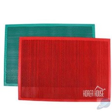 솔이월드 PVC 매트 출입구 판 60X90CM 현관발매트 신발털이, 레드, 1개