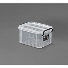 코멕스 80 네오박스 폴딩 멀티 수납 대형 플라스틱 투명 장난감 박스 정리함 8L