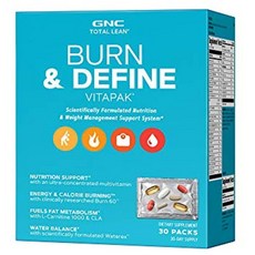 GNC Total Lean Burn & Define Vitapak 30팩, 1개, 기본