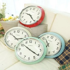 St.Bless 컬러 벽시계 벽걸이 시계 (STㅡ060), Flexmall C Blue