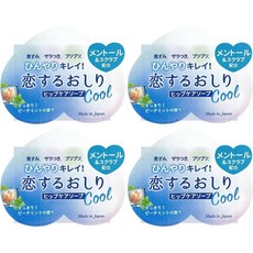 일본 코이스루 복숭아 비누 힙케어 엉덩이비누 엉덩이스크럽 쿨타입 80g x 4개세트