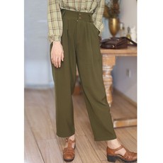 던스 가을 데일리룩 빈티지 막록 하이웨스트 슬림