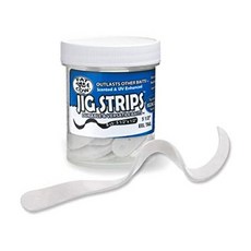 Fat Cow Fishing Jig Strips EEL Tail 5 12 x 12 - 40X Stronger Than 소프트 Baits - 8 Baits (Ghost Whi, One Color_One Size, One Color_One Size, One Color