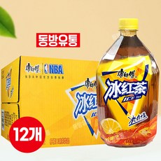 <천룡무역> 중국음료 강스푸 빙홍차 아이스티 1L 1박스 12개입, 12개