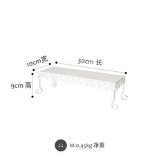 화이트 웨딩 케이크 스탠드 장식 잔디 컵케익 테이블 플레이트 음식 디저트 디스플레이 트레이 아이 생일 파티, 19701-Rectangle, 1개