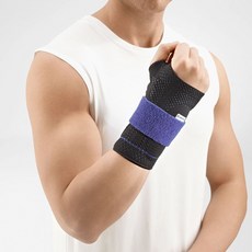 독일 Bauerfeind (Guardian) 손목 지지대 ManuTrain 손목 지지대 스포츠 정형 외과 보조기, 검은 오른손