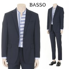 [바쏘] 울 100 모드라인 솔리드 정장 세트 (BSS2JF99A_BSS2PF99A)