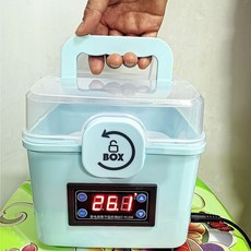  파충류인큐베이터 항온 온도조절 알부화 카멜레온 부화기 매추리, 블루 