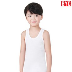 BYC 남아 아동 유아 속옷 3매 순면 런닝 DKMR3400