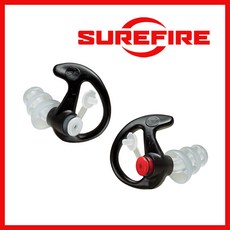 Surefire 슈어파이어 EP4 M(Midium) 블랙 귀마개 소음방지, 1개