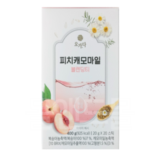 오가다 피치캐모마일 블렌딩티 400g (20g x 20스틱), 20g