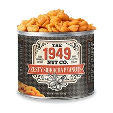 The 1949 Nut Co. Zesty 스리라차 땅콩 283.5g 10온스, 스리라차_10온스(1팩)