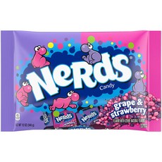 [미국직배송]너드 캔디 포도 & 딸기 버라이어티백 12oz [Nerds Grape and Strawberry Variety Bag 12oz]