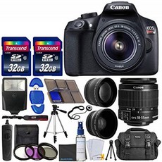 (갱신) 18-55mm EF-S f/3.5-5.6이 장착된 캐논 EOS Rebel T6 디지털 SLR 카메라 II 렌즈 + 58mm 와이드 앵글 렌즈 + 2X 텔레포, 단일옵션