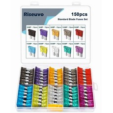 150pcs 자동차 Rv 표준 퓨즈 자동 ATO 블레이드 정렬 키트 2A 3A 5A 7.5A 10A 15A 20A 25A 30A 35A, 150pcs Standard, Standard Fuse-150pcs, 150 + R-20190801-100s, 1개